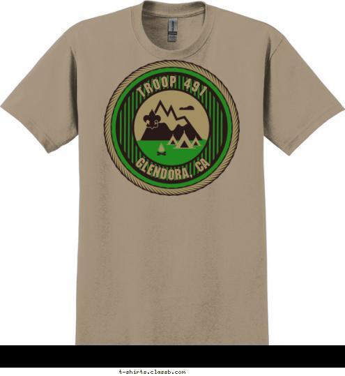 GLENDORA, CA TROOP 491 T-shirt Design 