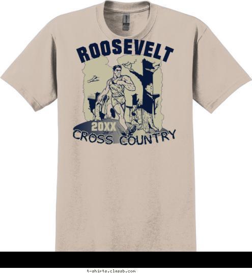 CROSS COUNTRY CROSS COUNTRY 2012 ROOSEVELT  T-shirt Design SP275