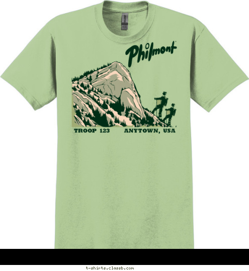 TROOP 123 ANYTOWN, USA T-shirt Design 