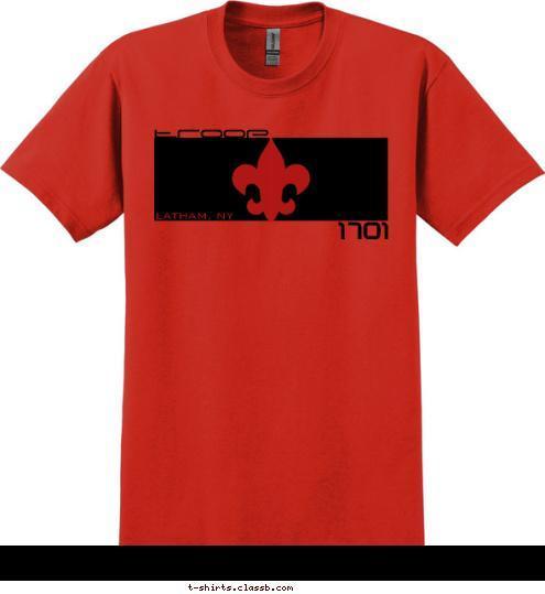 troop 1701 LATHAM, NY T-shirt Design 