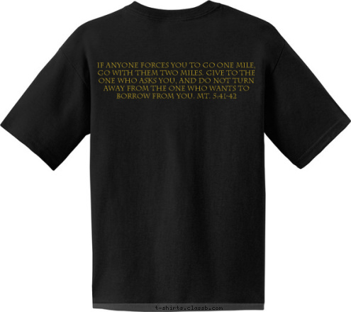 Your text here Lexington, SC Troop 425 Eagle Scout    If anyone forces you to go one mile, go with them two miles. Give to the one who asks you, and do not turn away from the one who wants to borrow from you. Mt. 5:41-42 9  9  9 Troop T-shirt Design Troop Class C