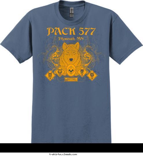 Plymouth, MN 577 PACK  T-shirt Design 