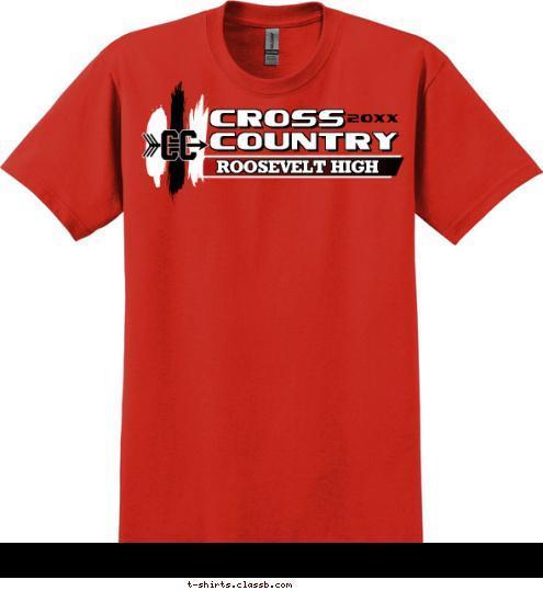 2012 CROSS
COUNTRY ROOSEVELT HIGH T-shirt Design SP276