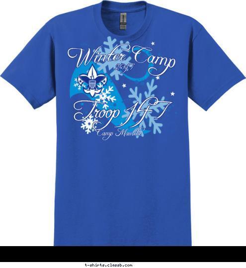 2017 Camp Maubila Troop 147 Winter Camp T-shirt Design 