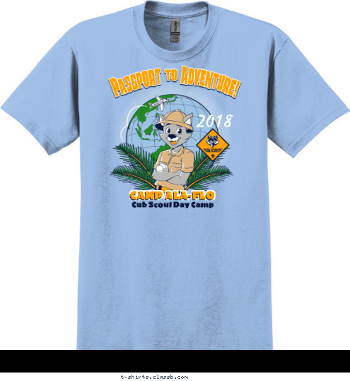 Cub Scout Day Camp Cub Scout Day Camp CAMP ALA-FLO 2018 T-shirt Design 