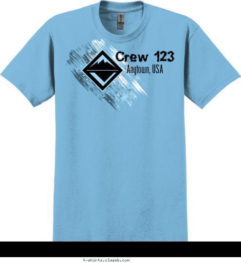 Crew 123 Anytown, USA  T-shirt Design 