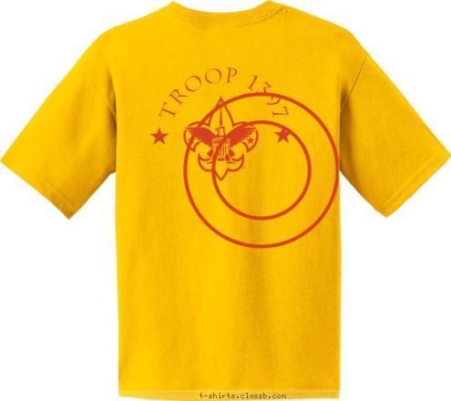 TROOP 1397 DAMASCUS, MD CUB SCOUT  PACK  CITY, STATE 123 RUNNING WITH THE PACK! T-shirt Design 