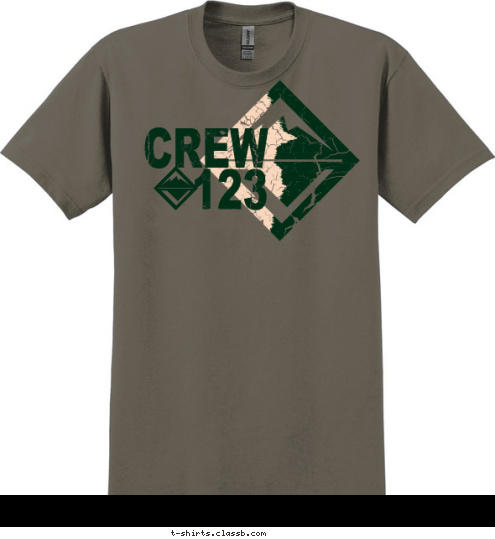 CREW
123 T-shirt Design 