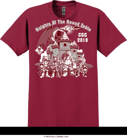 Pack 123 Knights Of The Round Table CGC
2018 T-shirt Design 