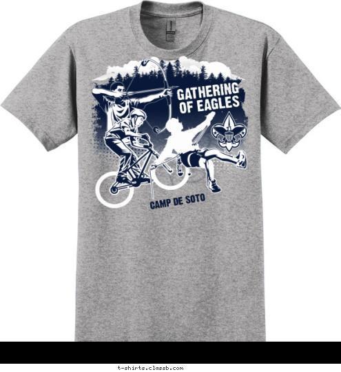 CAMP DE SOTO GATHERING
OF EAGLES T-shirt Design 