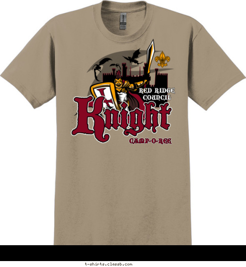 CAMP-O-REE RED RIDGE
COUNCIL T-shirt Design SP6555