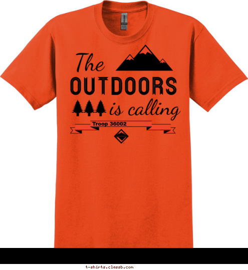 Troop 36002 OUTDOORS T-shirt Design 