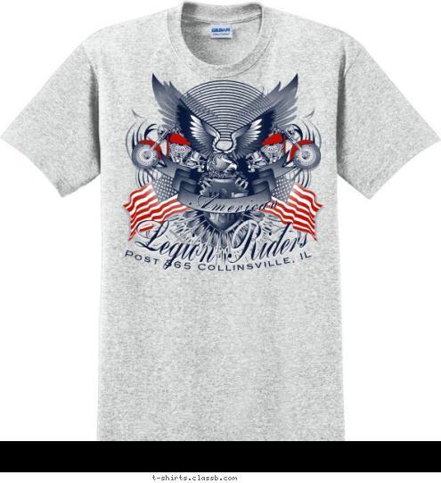 Post 365 Collinsville, IL American T-shirt Design 