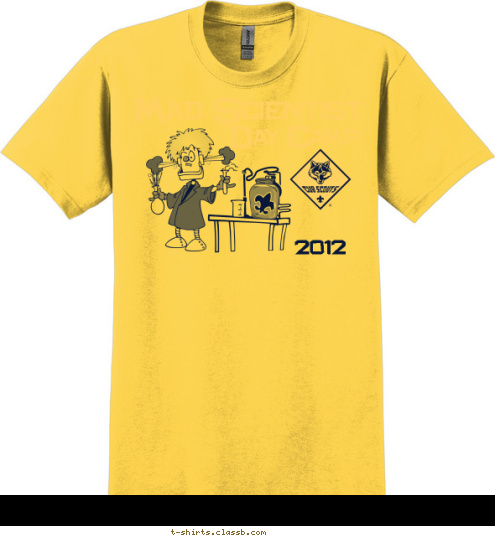 2012 Day Camp Mad Scientist T-shirt Design sp1300