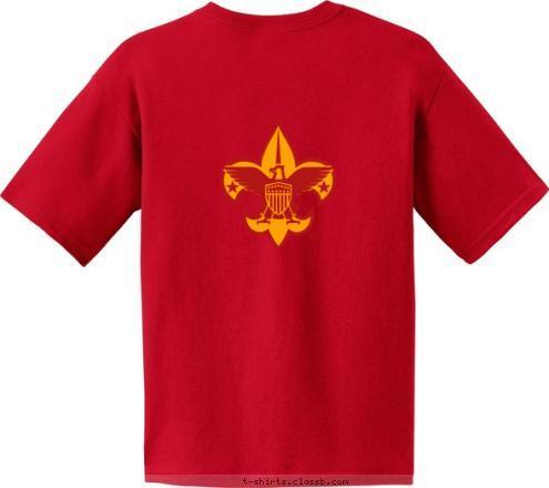 TROOP 123 CITY, STATE T-shirt Design 