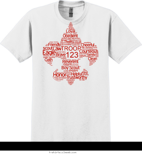 123 TROOP T-shirt Design 