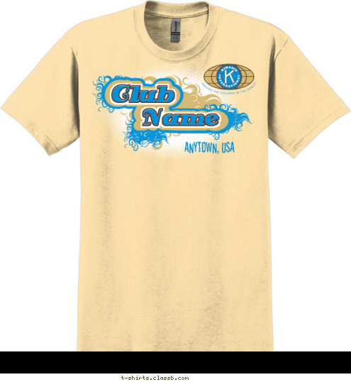 Club Name Anytown, USA Club T-shirt Design SP2276