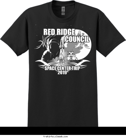 SPACE CENTER TRIP
JUNE  2017 COUNCIL RED RIDGE T-shirt Design SP6566