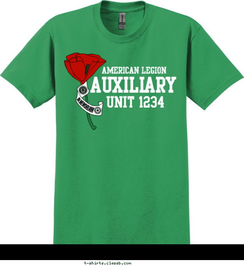 UNIT 1234 AUXILIARY AMERICAN LEGION T-shirt Design 