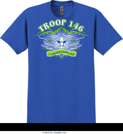 TROOP 146 BRASELTON, GA est 1912 T-shirt Design 