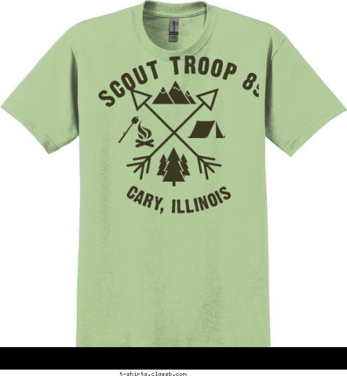 CARY, ILLINOIS SCOUT TROOP 890 T-shirt Design Troop890_tshirt