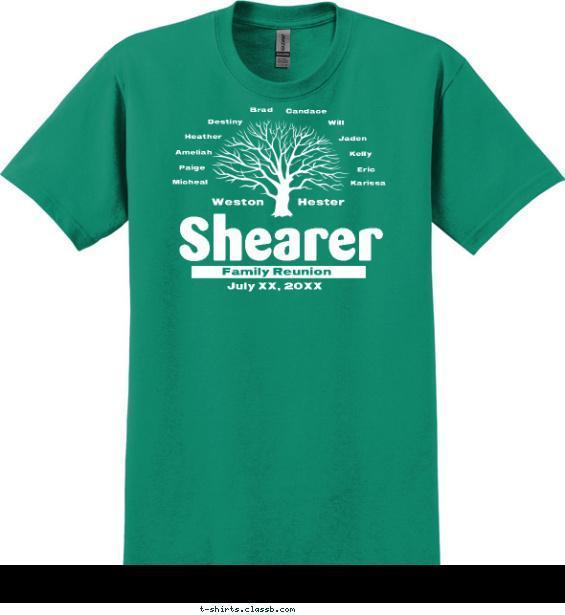 Family Tree Silhouette T-shirt Design