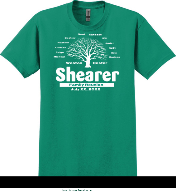 Family Tree Silhouette T-shirt Design