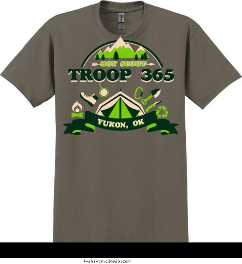 TROOP 365 YUKON, OK T-shirt Design 