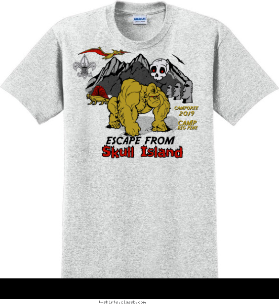 Scout Escape from Skull Island T-shirt Design