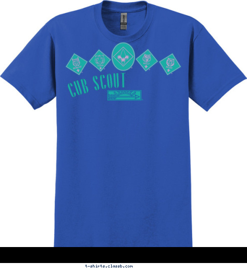 CITY, STATE PACK 123 CUB SCOUT T-shirt Design 