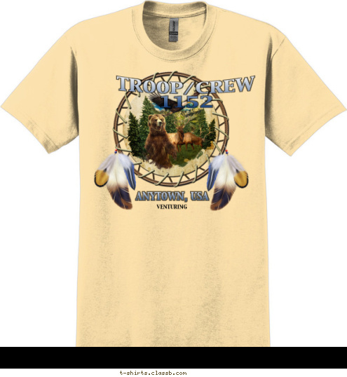 VENTURING ANYTOWN, USA TROOP/CREW 1152 T-shirt Design 