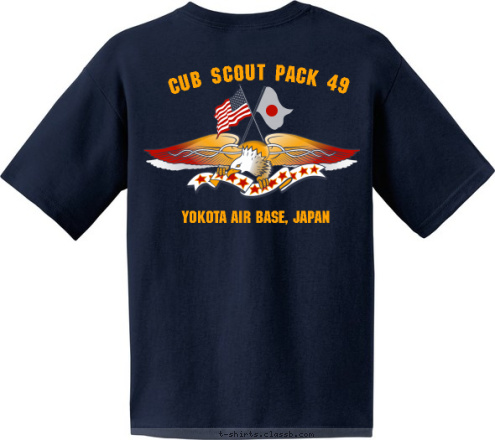 YOKOTA AIR BASE, JAPAN CUB SCOUT PACK 49 T-shirt Design 