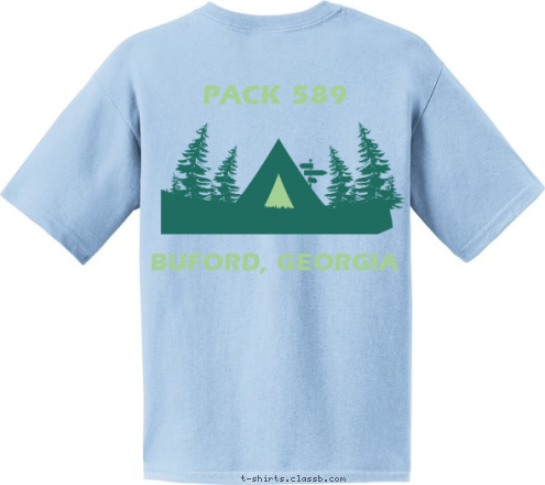 PACK 589 BUFORD, GEORGIA           PACK 589 T-shirt Design 