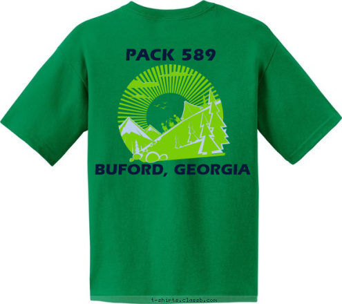 PACK 589 BUFORD, GEORGIA           PACK 589 T-shirt Design 