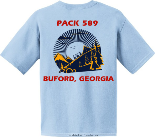 PACK 589 BUFORD, GEORGIA           PACK 589 T-shirt Design 