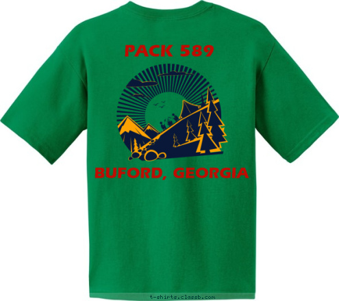 PACK 589 BUFORD, GEORGIA           PACK 589 T-shirt Design 