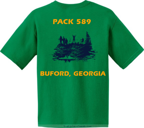 PACK 589 BUFORD, GEORGIA           PACK 589 T-shirt Design 