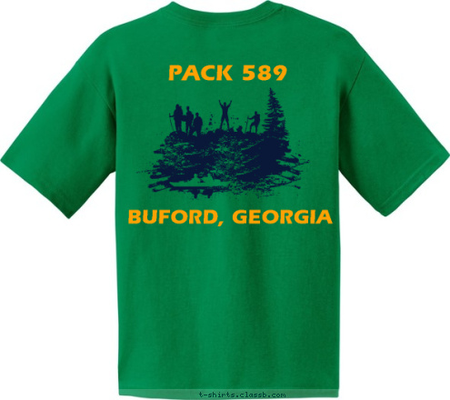 PACK 589 BUFORD, GEORGIA           PACK 589 T-shirt Design 