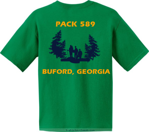 PACK 589 BUFORD, GEORGIA           PACK 589 T-shirt Design 