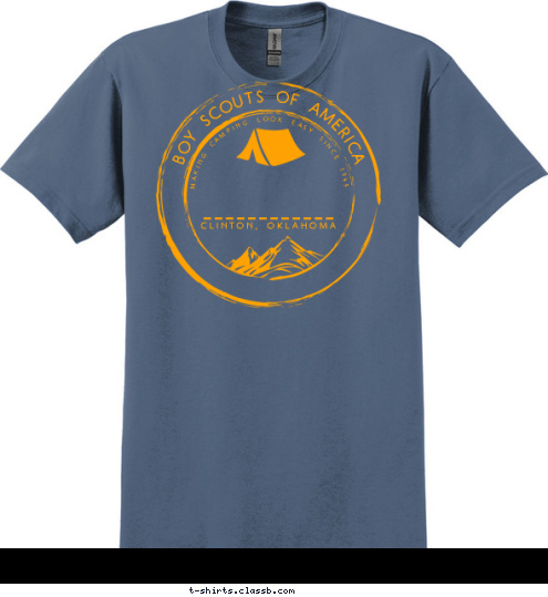 TROOP 361 CLINTON, OKLAHOMA BOY SCOUTS OF AMERICA MAKING CAMPING LOOK EASY SINCE 1949 CAMPING T-shirt Design 