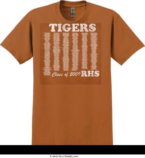 Class of 2009 RHS TIGERS T-shirt Design 