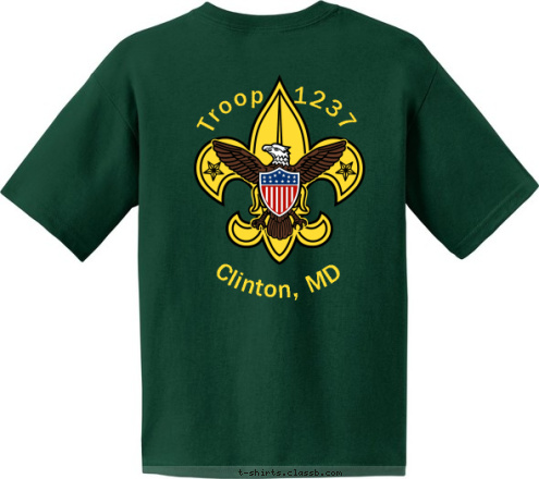 Troop 1237 Troop 1237 Clinton, MD Clinton, MD TROOP 1237 CLINTON, CLINTON, MD T-shirt Design 