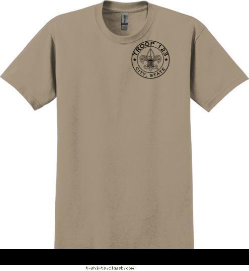 TROOP 123 CITY, STATE  T-shirt Design 