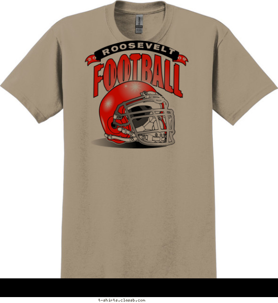 Football Helmet T-shirt Design