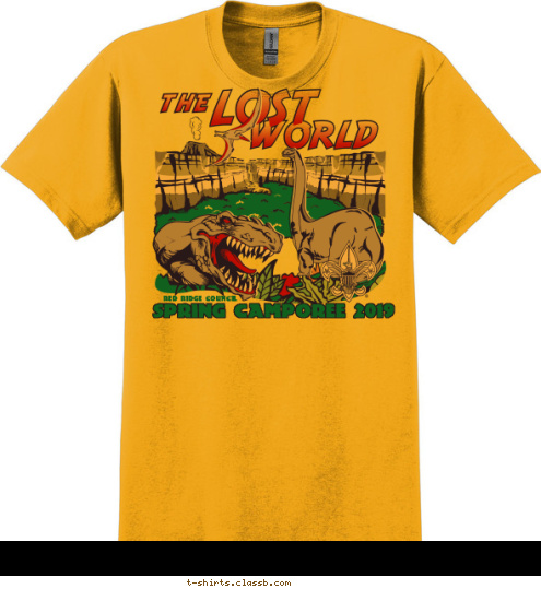 Your text here SPRING CAMPOREE 2012 RED RIDGE COUNCIL T-shirt Design SP916