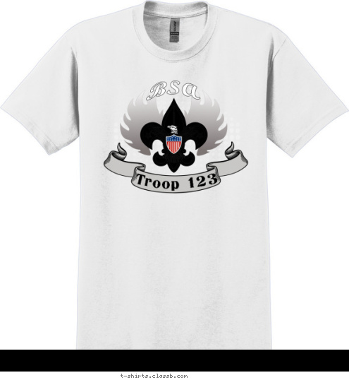 Troop 123 T-shirt Design 