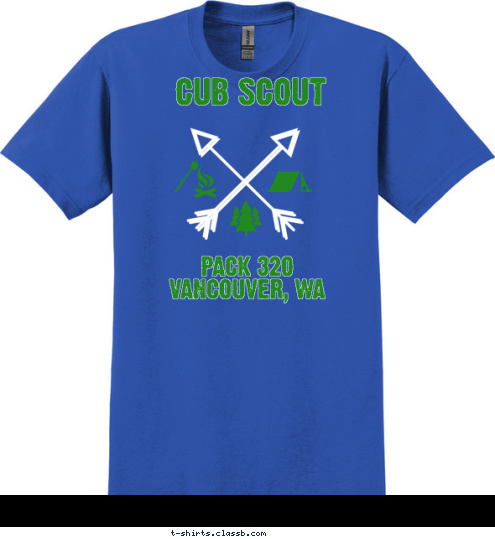 PACK 320
VANCOUVER, WA CUB SCOUT T-shirt Design 