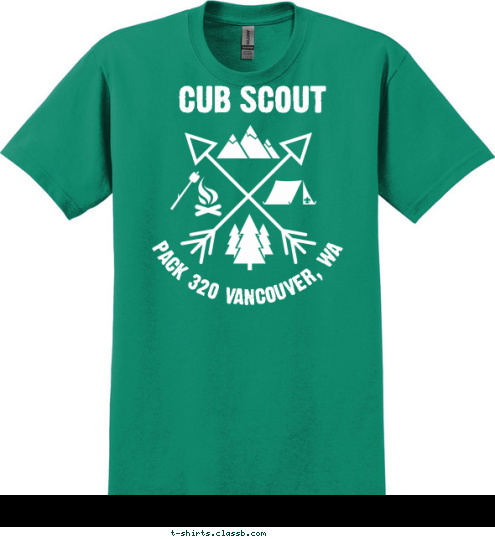 PACK 320 VANCOUVER, WA CUB SCOUT T-shirt Design 