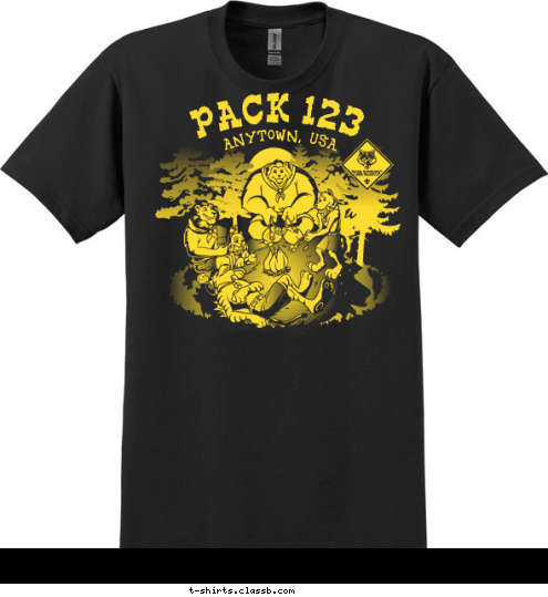 PACK 123 CITY, STATE T-shirt Design SP557