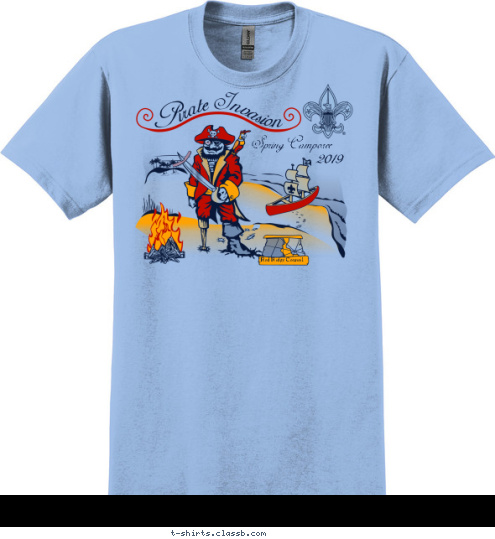 Your text here Red Ridge Council Spring Camporee 2017 T-shirt Design SP913